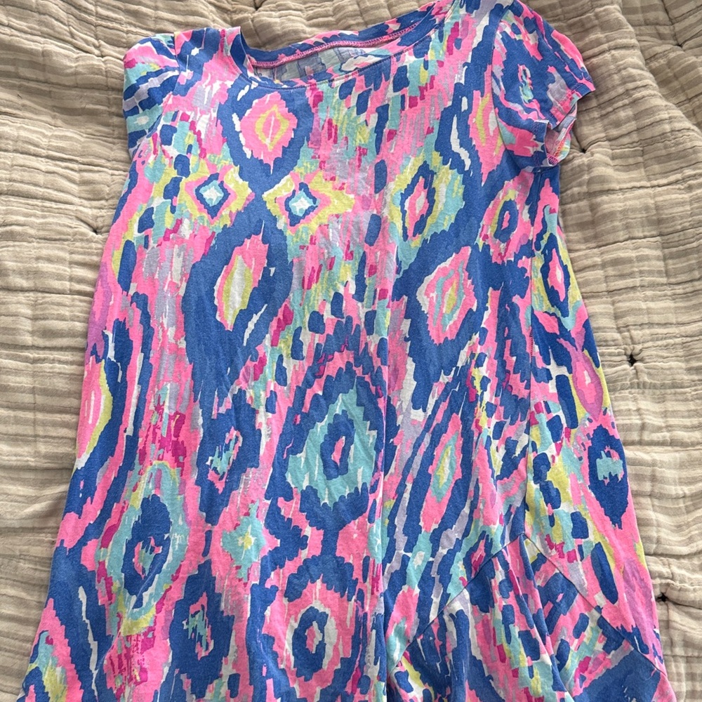 Lilly Pulitzer Pink and Blue Kids One Piece
